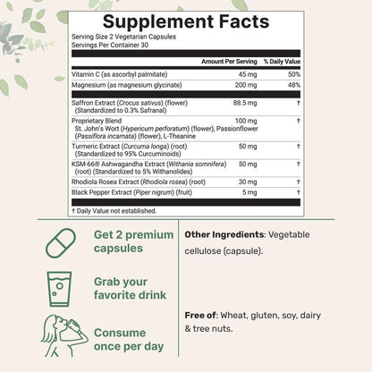 Saffron+ Advanced Supplement